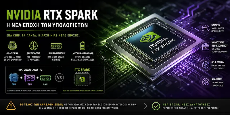NVIDIA RTX Spark η νέα εποχή των υπολογιστών